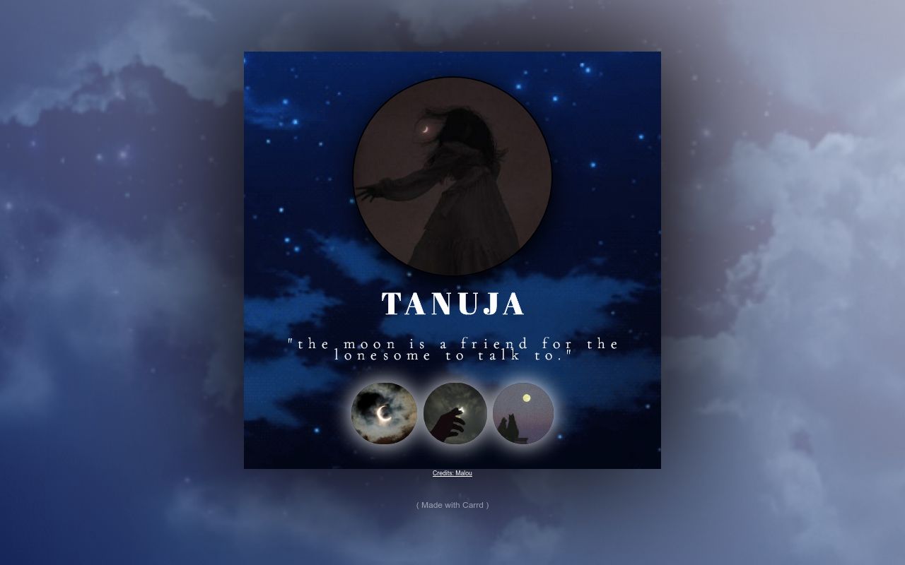 Carrd profile picture for @tanuja